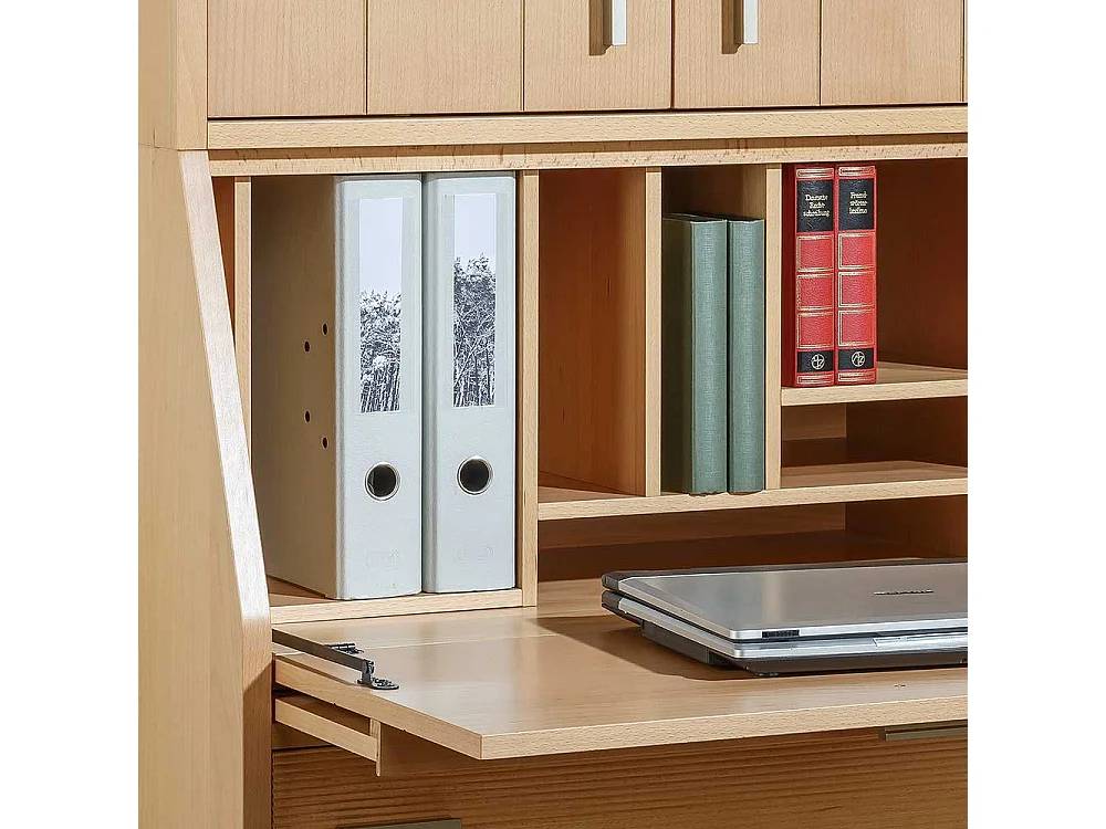 Sekretär aus Buche Massivholz 155 cm hoch