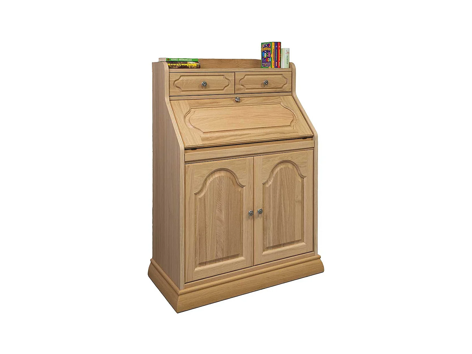 Home Office Sekretär Eiche teilmassiv Schreibklappe