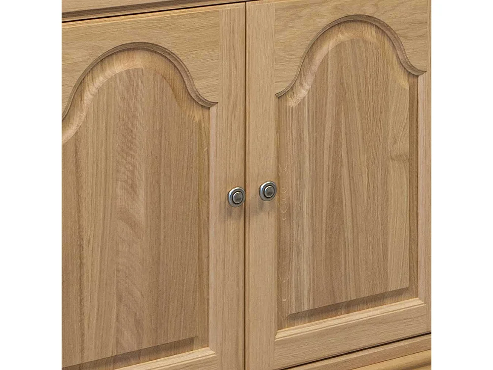 Home Office Sekretär Eiche teilmassiv Schreibklappe