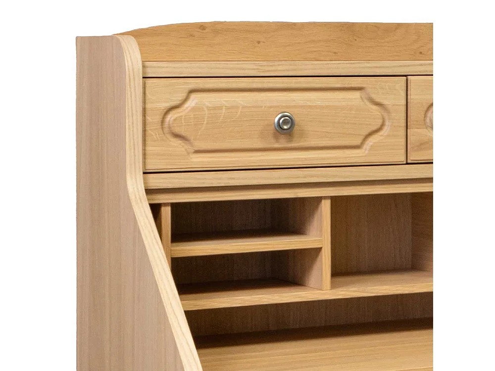 Home Office Sekretär Eiche teilmassiv Schreibklappe