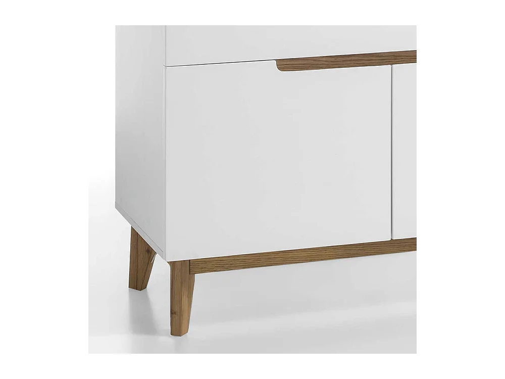 Kommode in Weiß Eiche als Sekretär