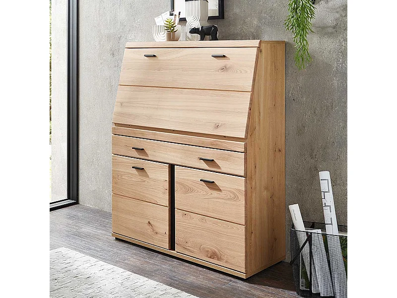 Schreibsekretär in Wildeichefarben Schreibklappe