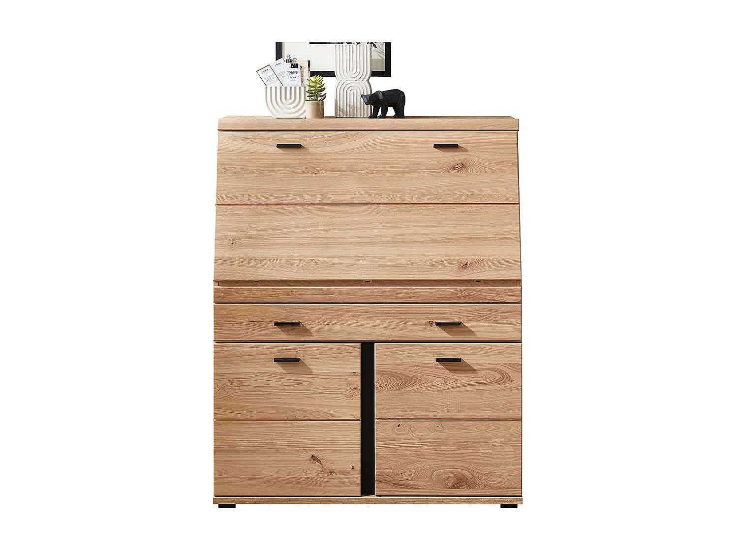 Schreibsekretär in Wildeichefarben Schreibklappe