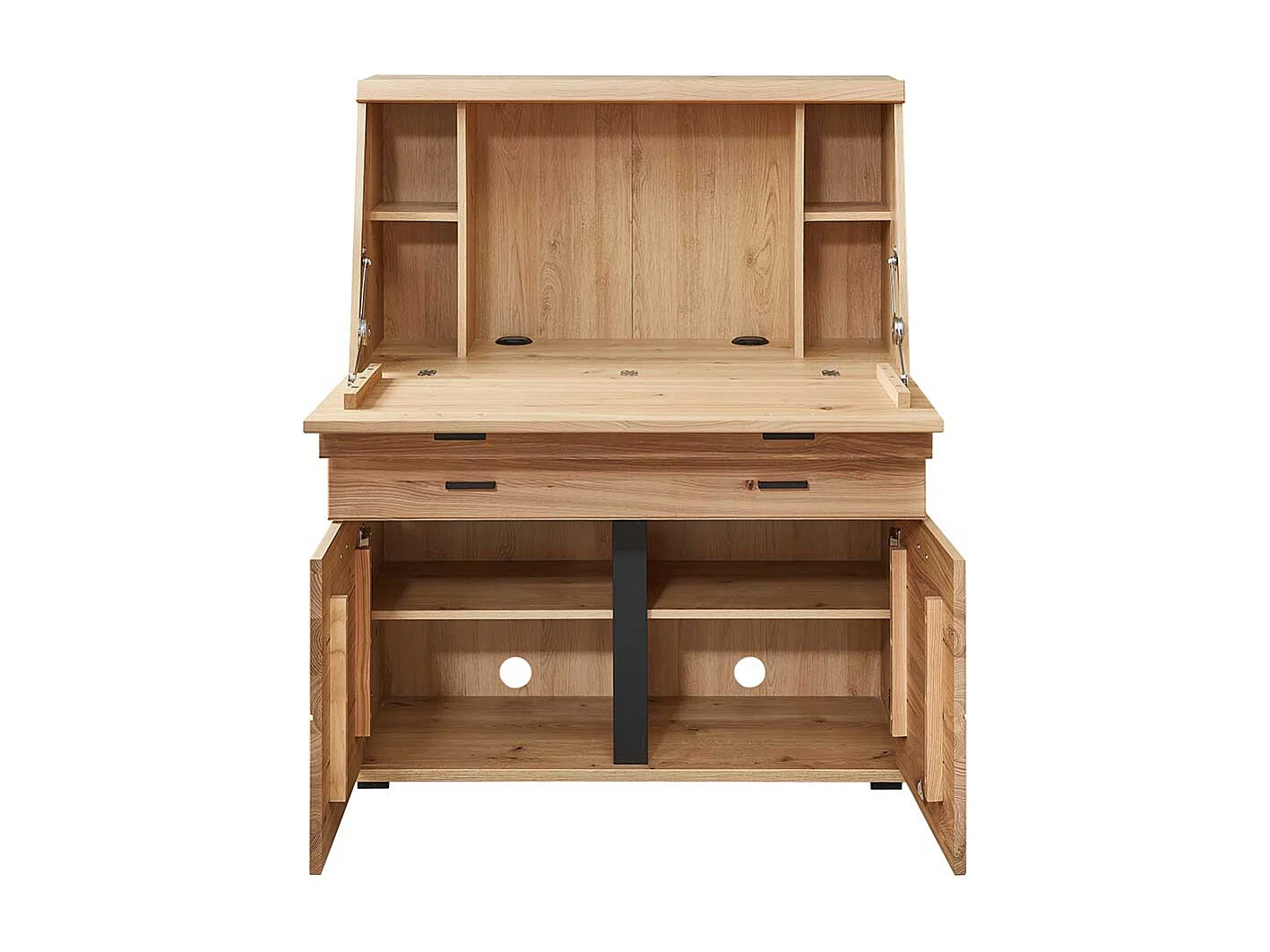 Schreibsekretär in Wildeichefarben Schreibklappe