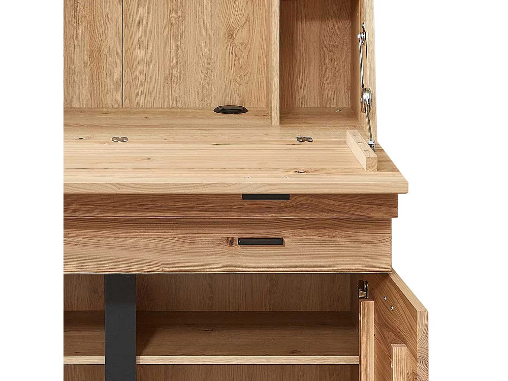 Schreibsekretär in Wildeichefarben Schreibklappe