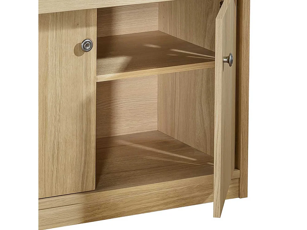 Schranksekretär mit Eiche furniert 2-türig