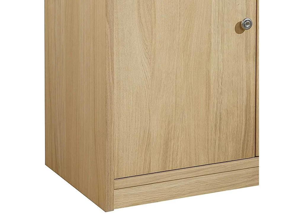 Schranksekretär mit Eiche furniert 2-türig