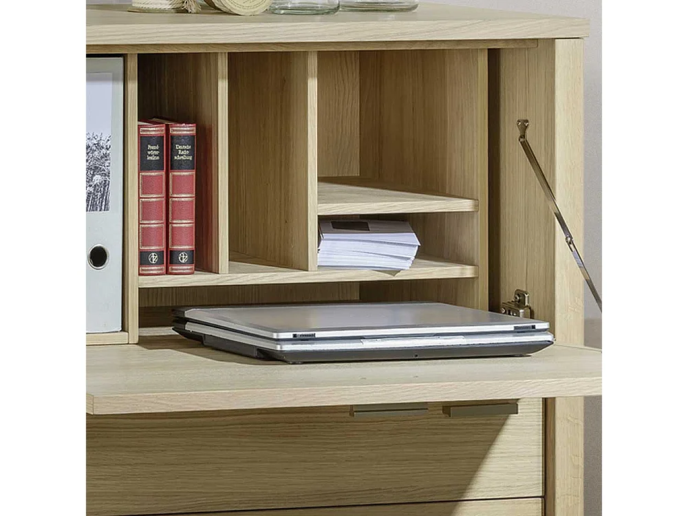 Sekretär in Eiche Bianco 85 cm breit