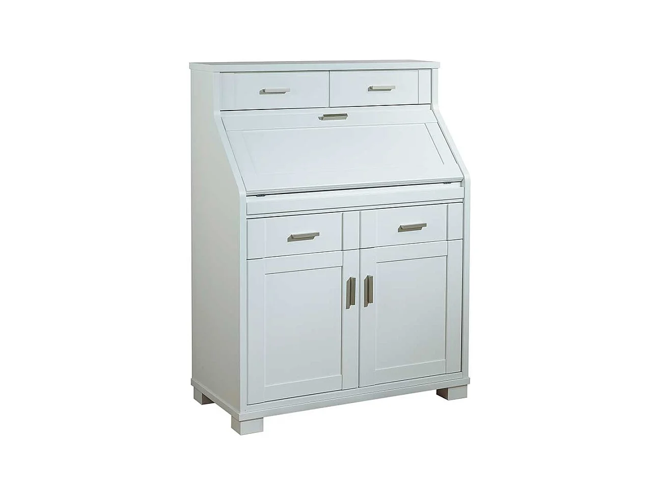 Computer Schrank in Weiß 85 cm breit