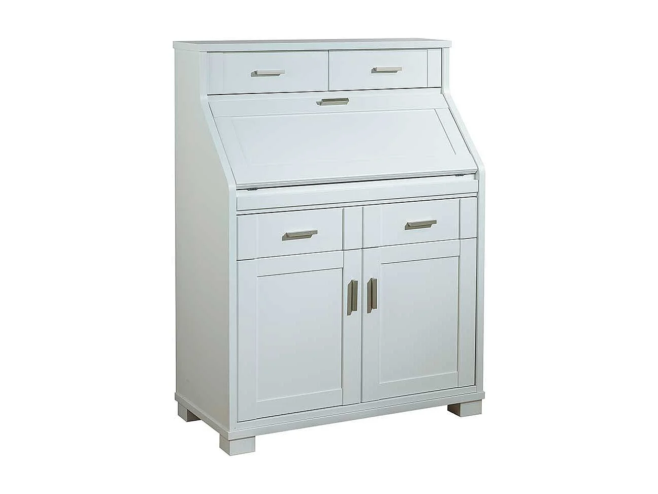 Computer Schrank in Weiß 85 cm breit