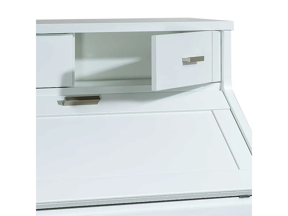 Computer Schrank in Weiß 85 cm breit