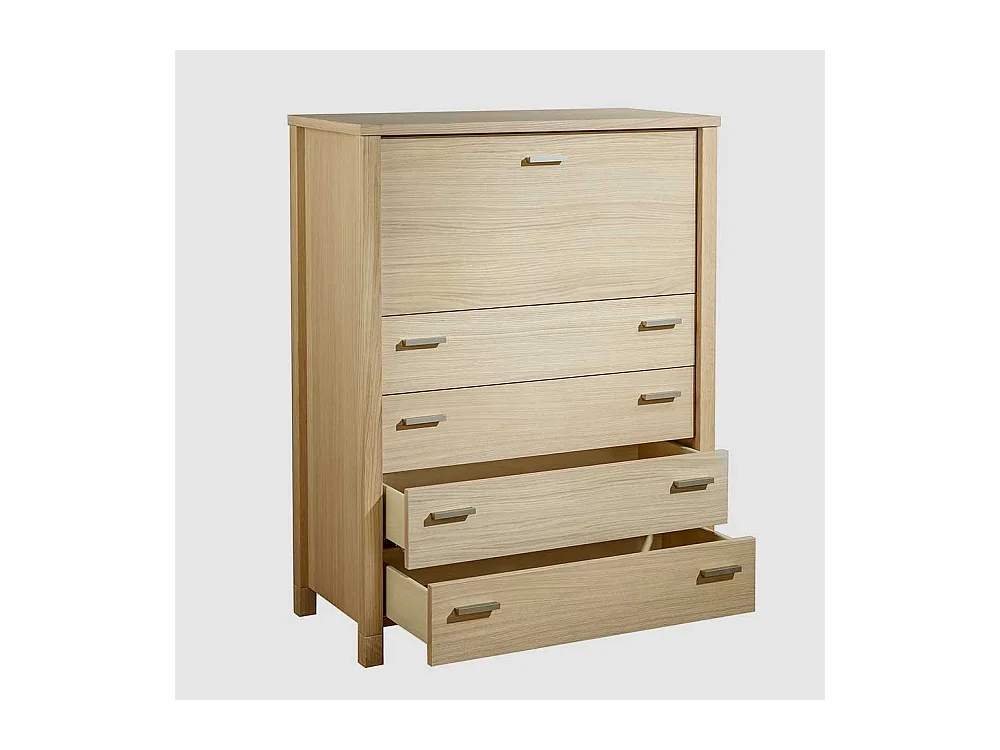 Schreibsekretär in Eichefarben 110 cm hoch