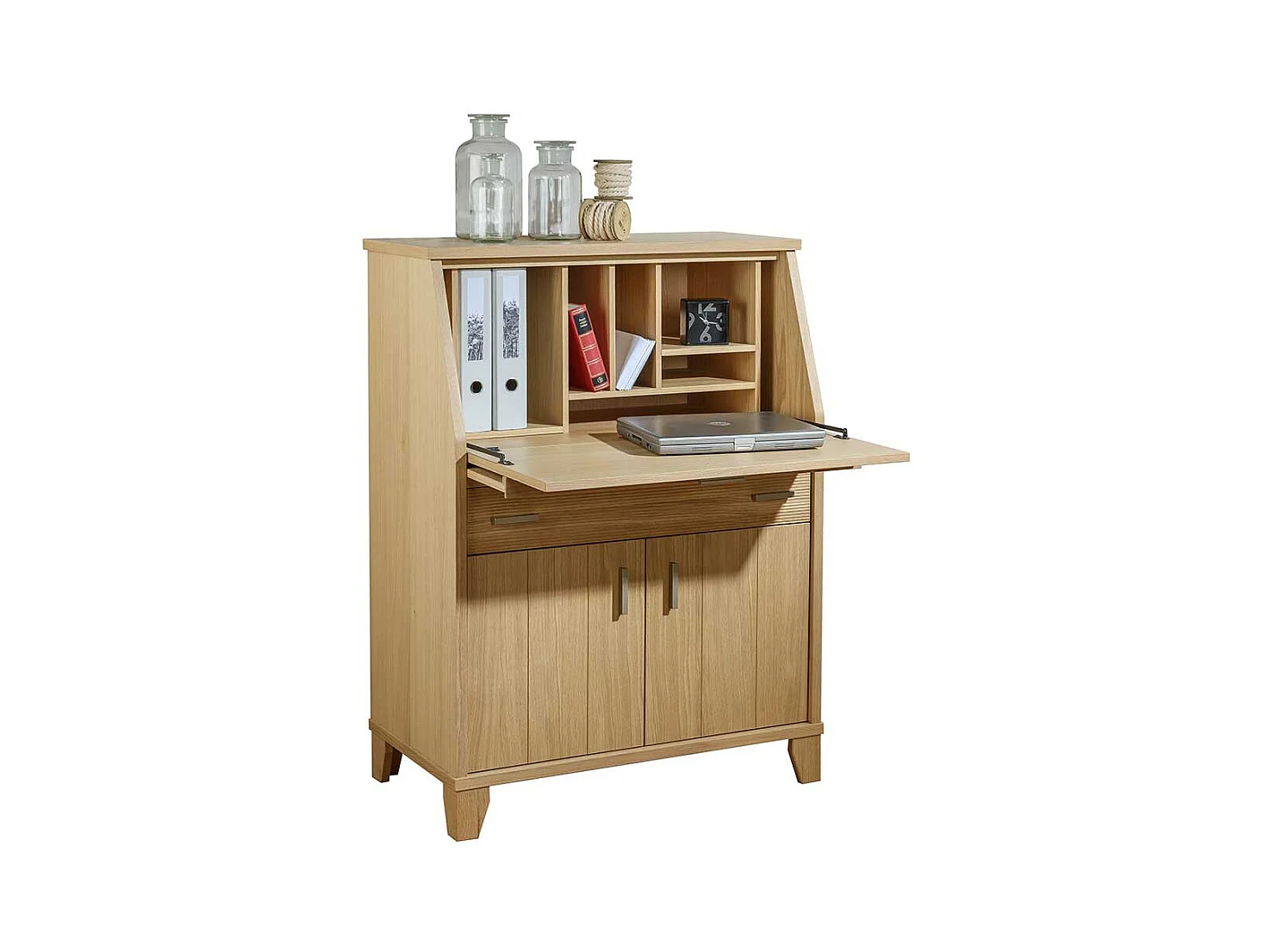 Holzsekretär mit Eiche furniert Made in Germany