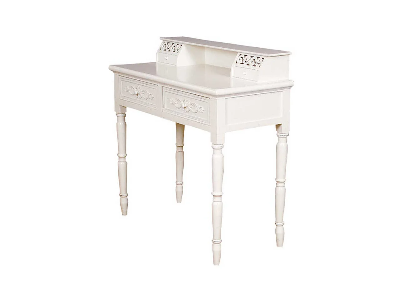 Sekretär im Shabby Chic Design mit gedrechselten Beinen