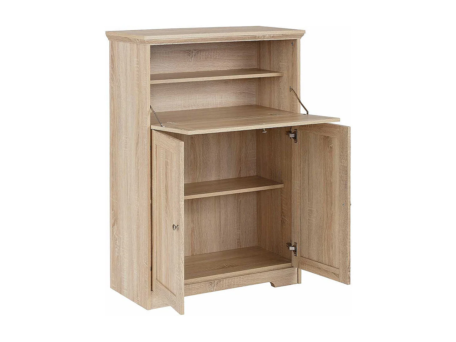 Schranksekretär in Eichefarben Landhausstil