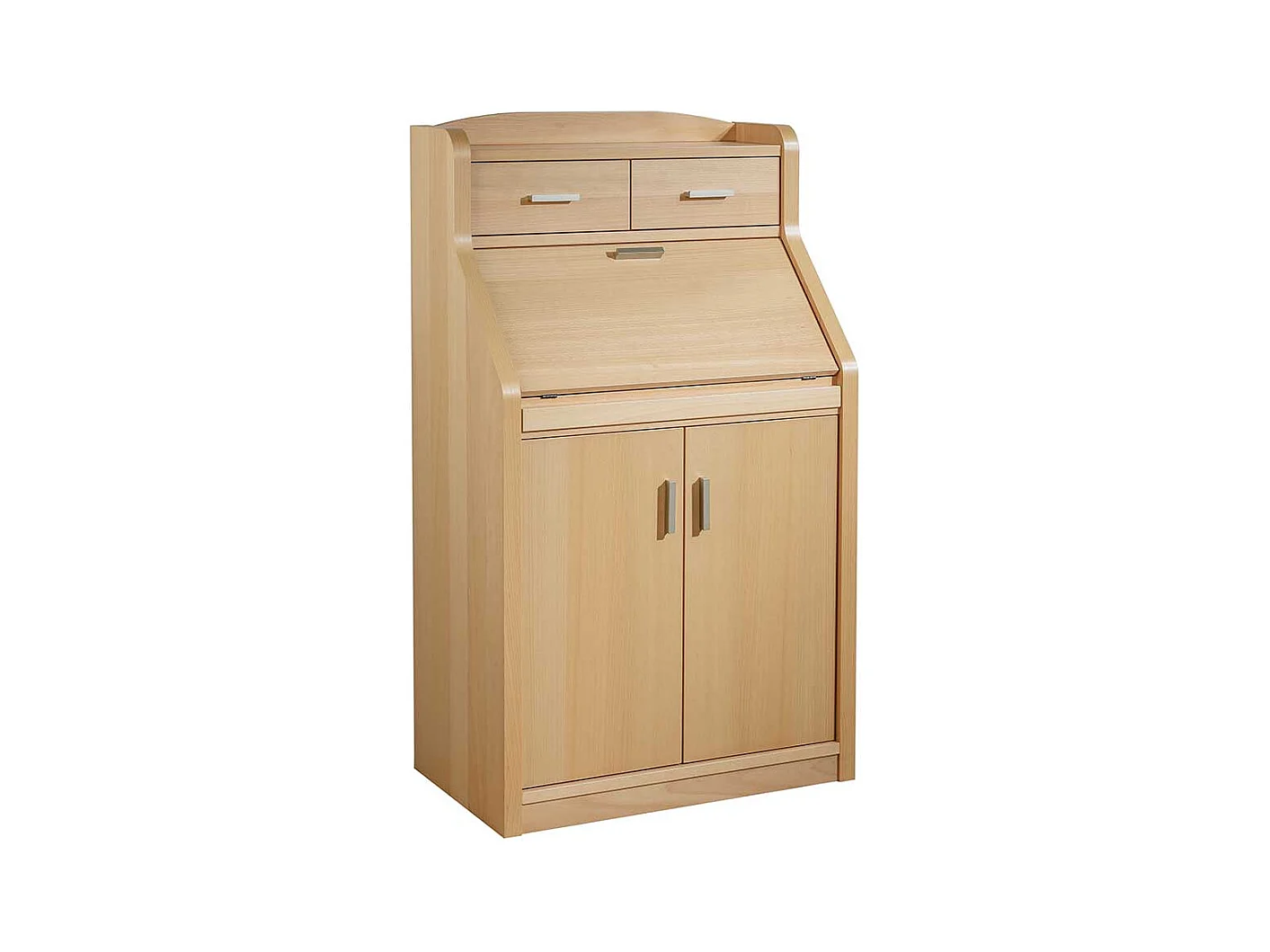 Schranksekretär mit Buche furniert 120 cm hoch