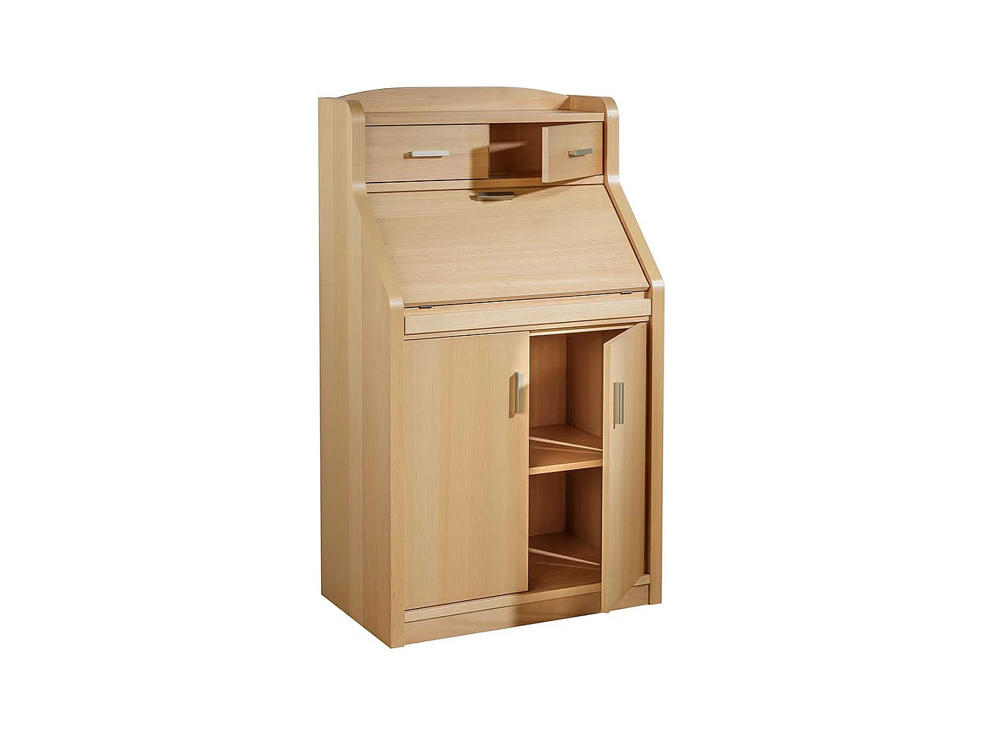 Schranksekretär mit Buche furniert 120 cm hoch