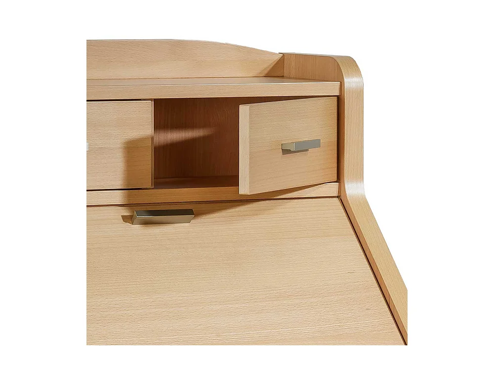 Schranksekretär mit Buche furniert 120 cm hoch