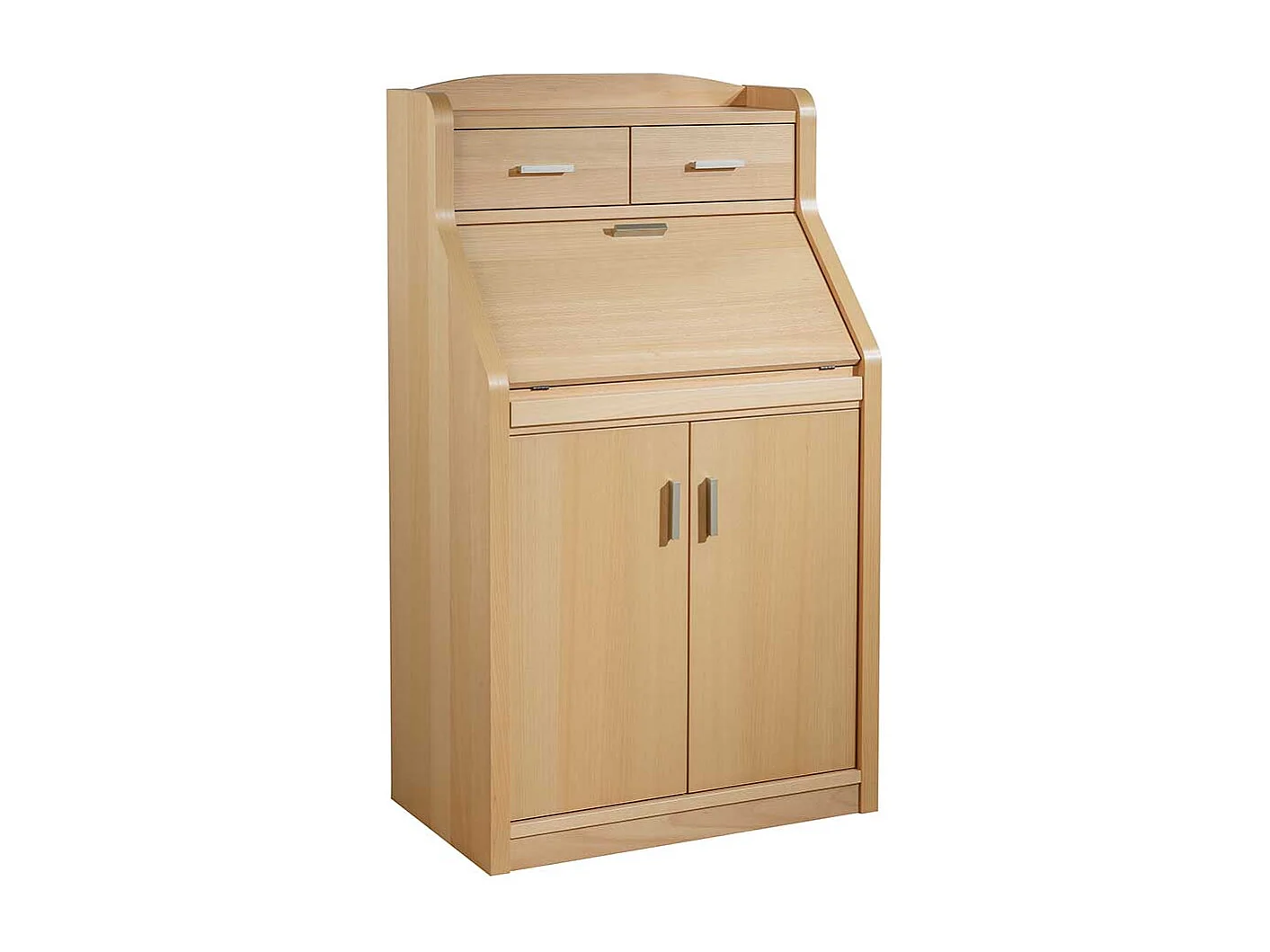 Schranksekretär mit Buche furniert 120 cm hoch