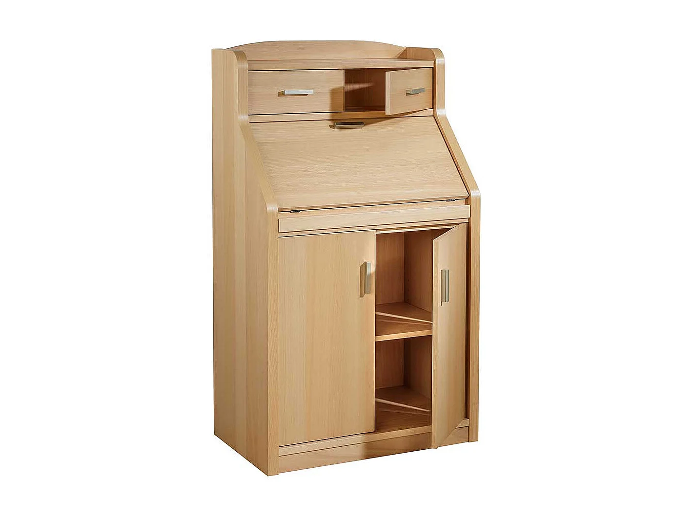 Schranksekretär mit Buche furniert 120 cm hoch