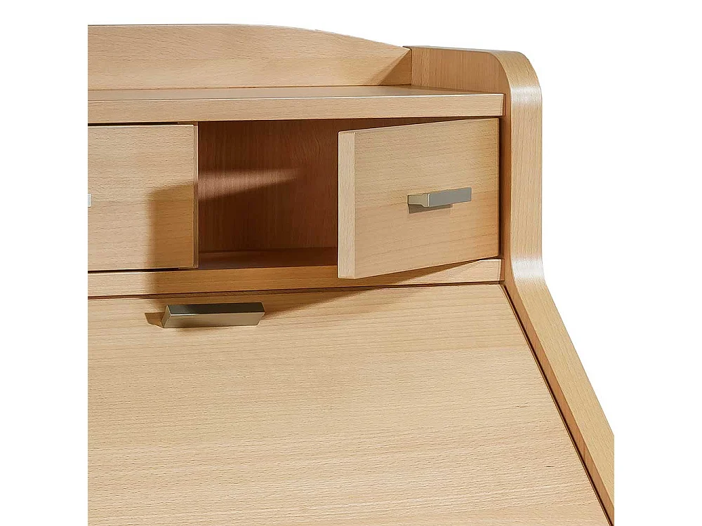 Schranksekretär mit Buche furniert 120 cm hoch