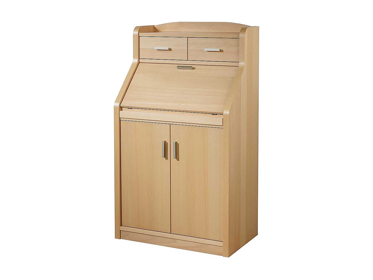 Schranksekretär mit Buche furniert 120 cm hoch