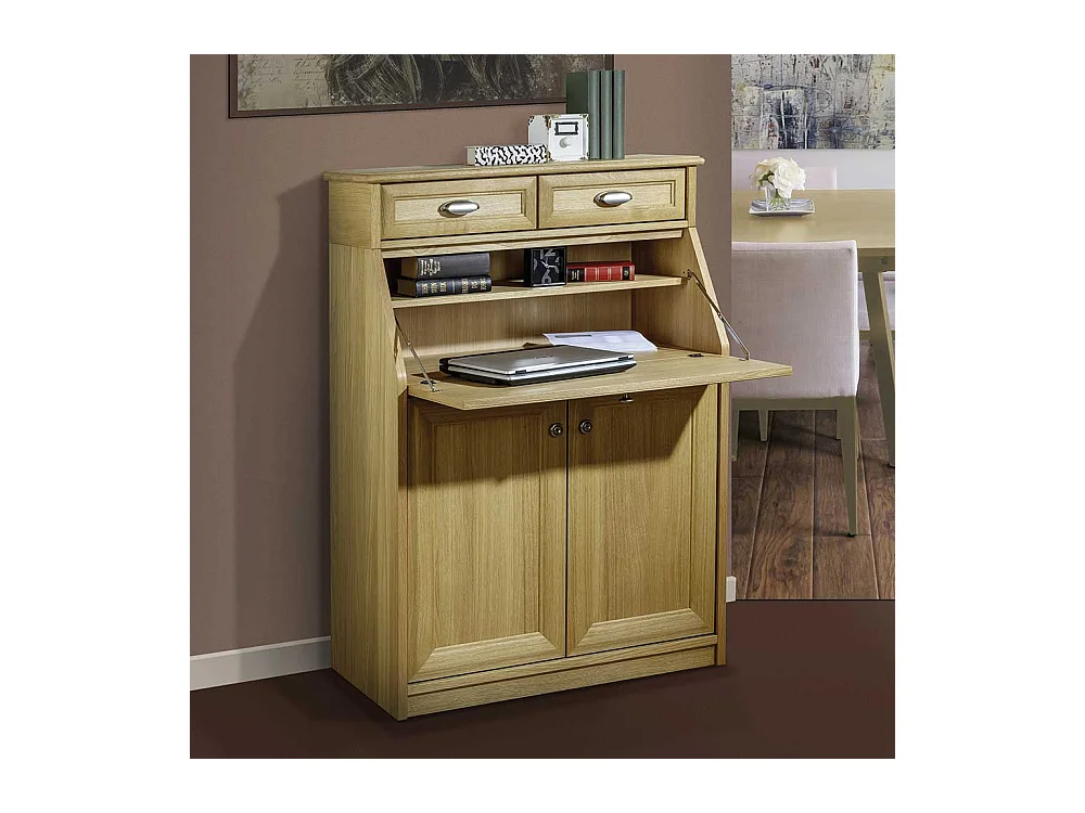 Schreibsekretär mit Eiche furniert klassischen Design