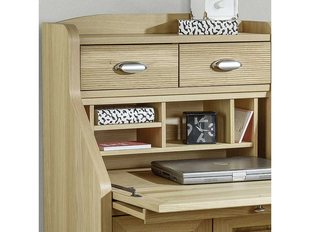 Schreibsekretär mit Eiche furniert Landhausstil