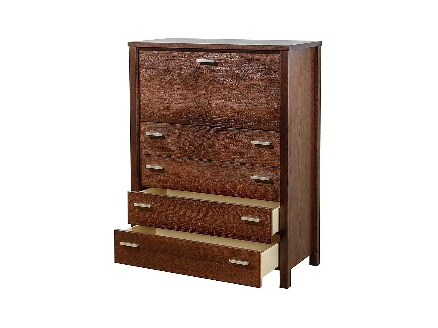 Schreibsekretär in Wengefarben vier Schubladen