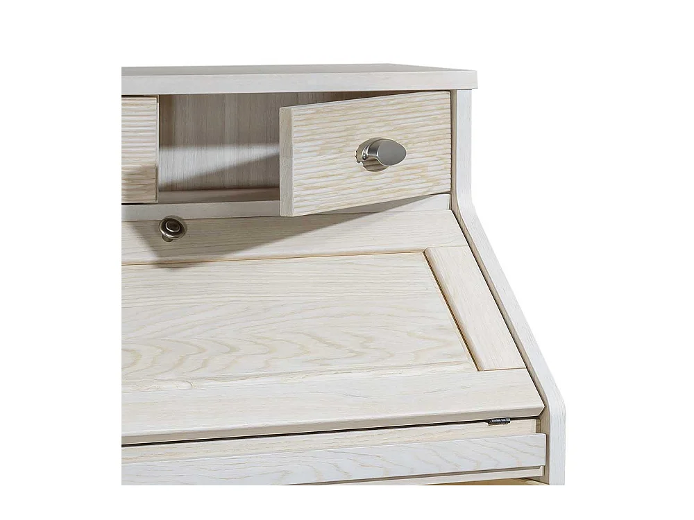 Schreibsekretär in Eiche White Wash Landhausstil