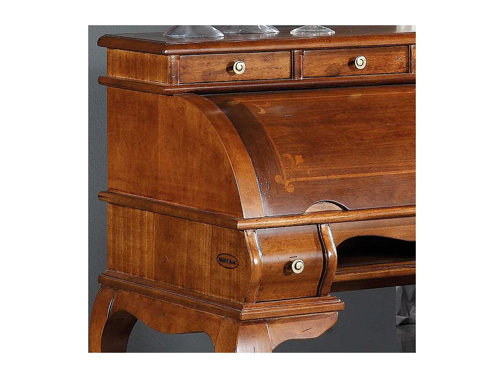 Schreibsekretär in Nussbaumfarben italienischen Design