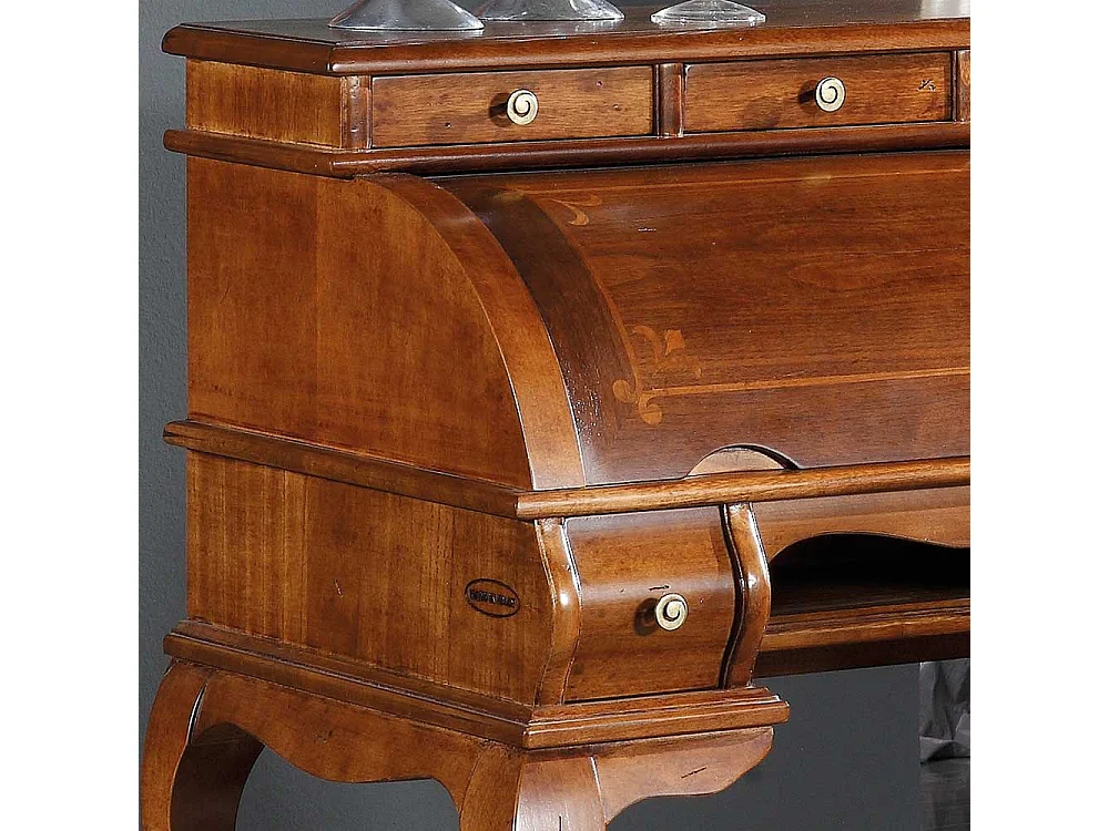 Schreibsekretär in Nussbaumfarben italienischen Design