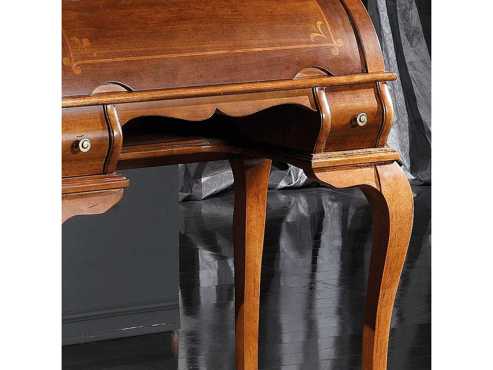 Schreibsekretär in Nussbaumfarben italienischen Design