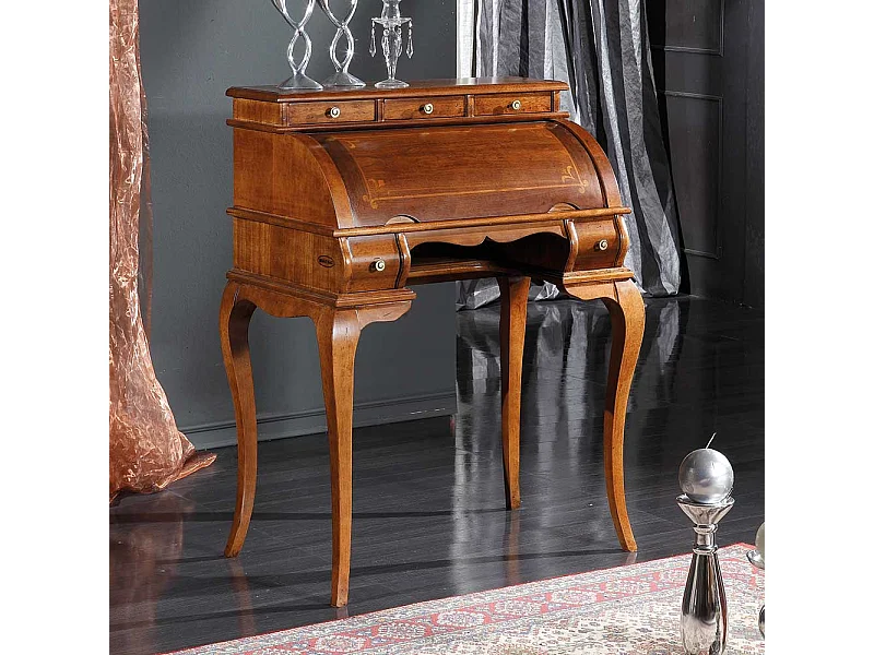 Schreibsekretär in Nussbaumfarben italienischen Design