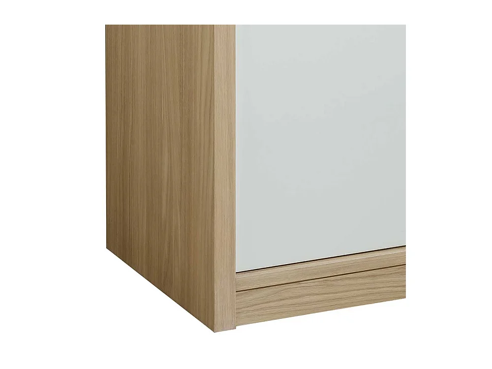 Sekretär in Eiche Bianco und Cremefarben modern