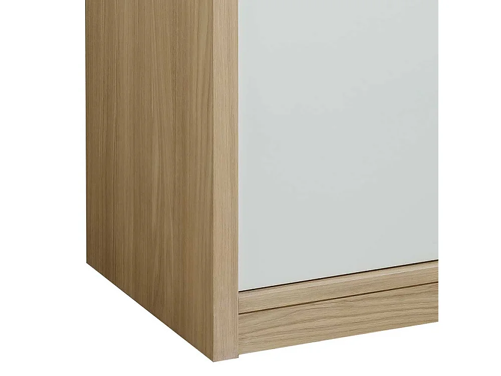 Sekretär in Eiche Bianco und Cremefarben modern