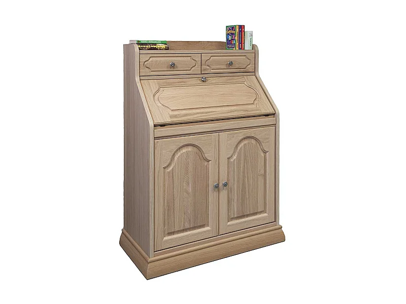 Sekretärschrank in Eiche Bianco Schreibklappe