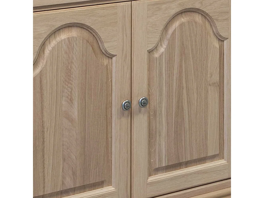 Sekretärschrank in Eiche Bianco Schreibklappe