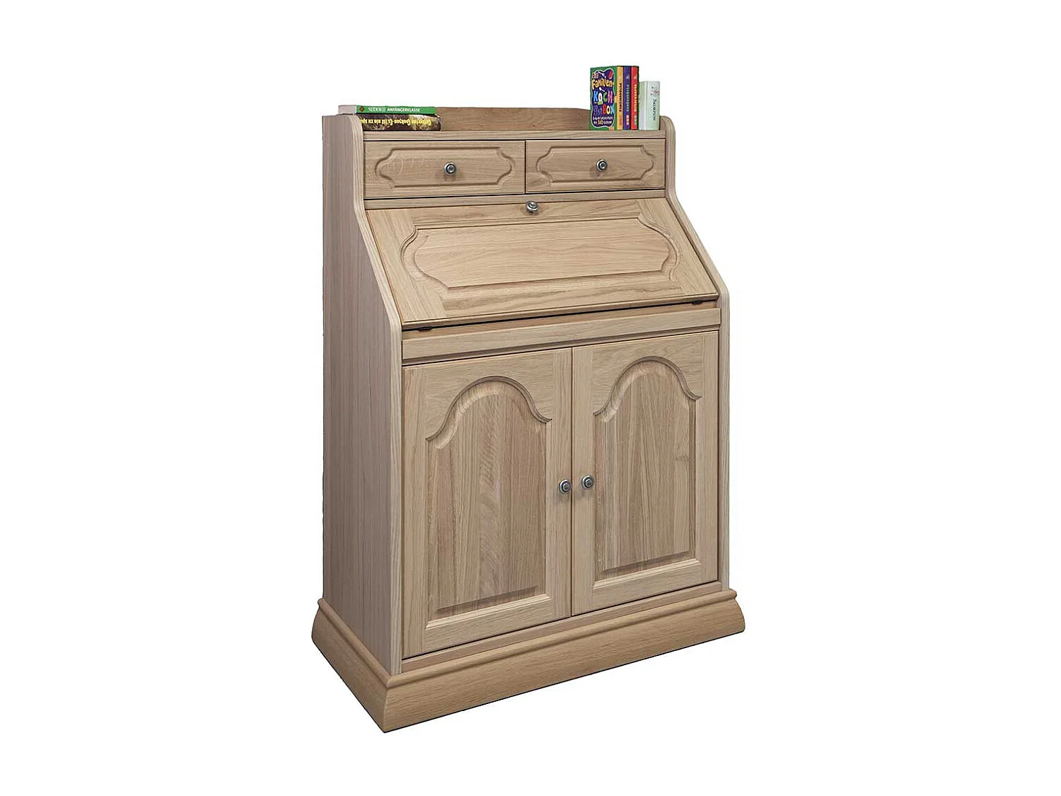 Sekretärschrank in Eiche Bianco Schreibklappe