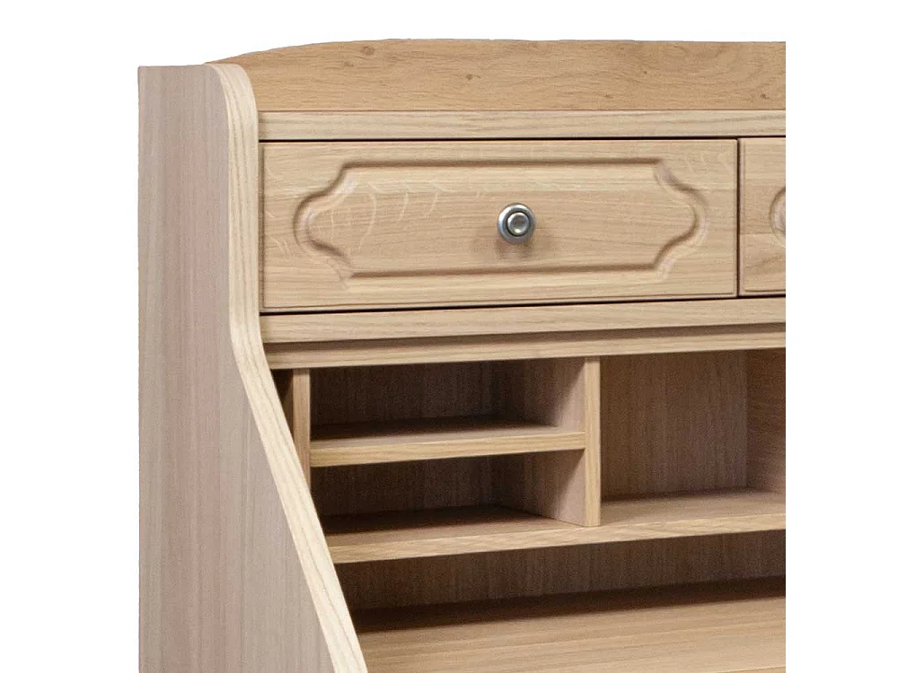 Sekretärschrank in Eiche Bianco Schreibklappe