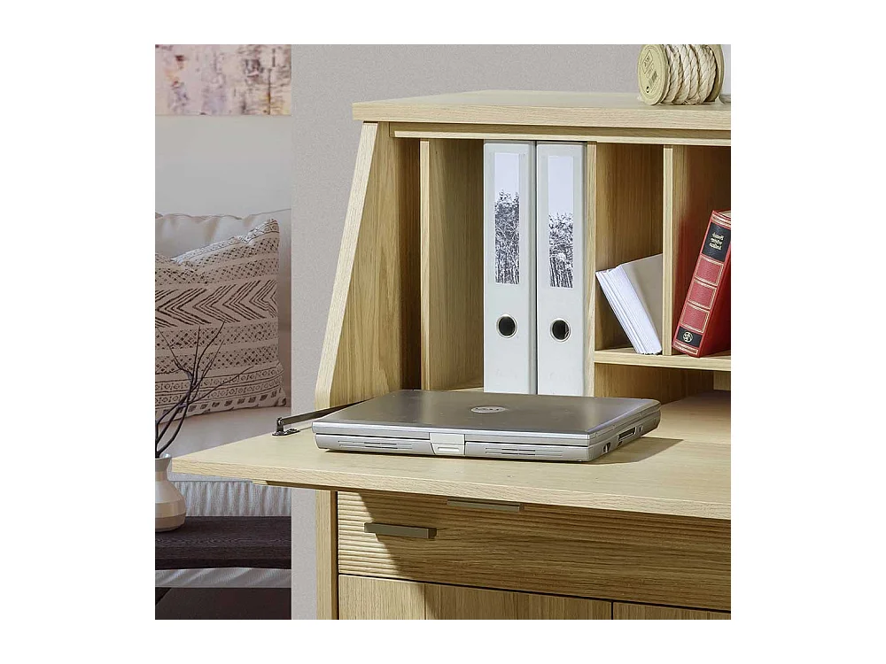 Schranksekretär mit Eiche furniert Made in Germany