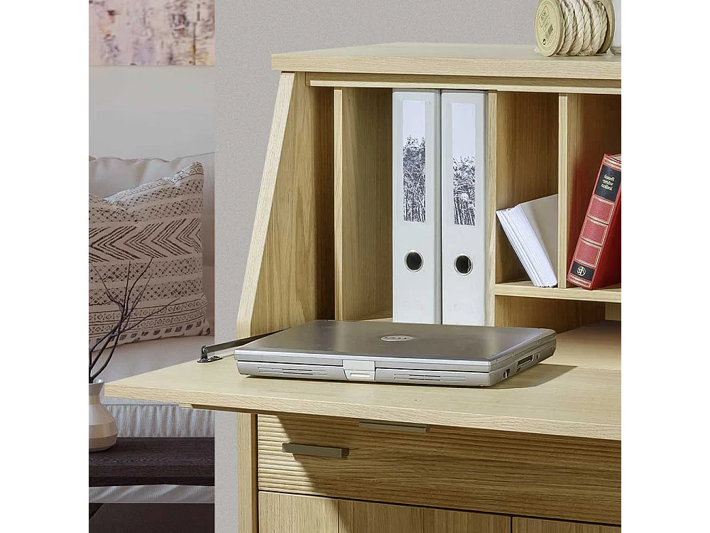 Schranksekretär mit Eiche furniert Made in Germany