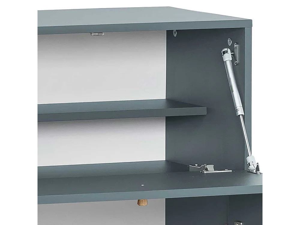 Sekretär Home Office in Petrol und Eichefarben Made in Germany