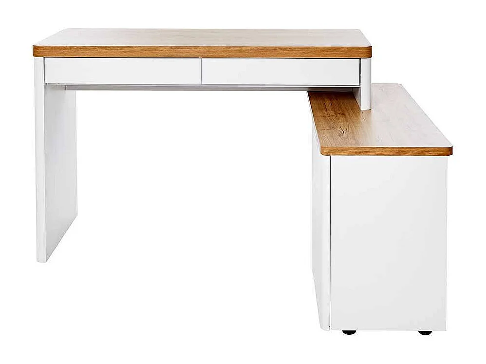 Winkelschreibtisch Jugend Schreibtisch im Skandi Design 140 cm breit