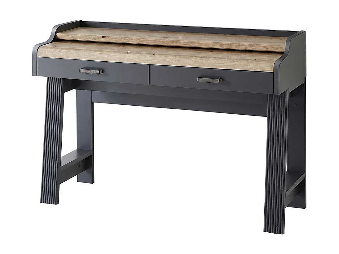 Laptopschreibtisch mit Rollcontainer Landhausstil (zweiteilig)