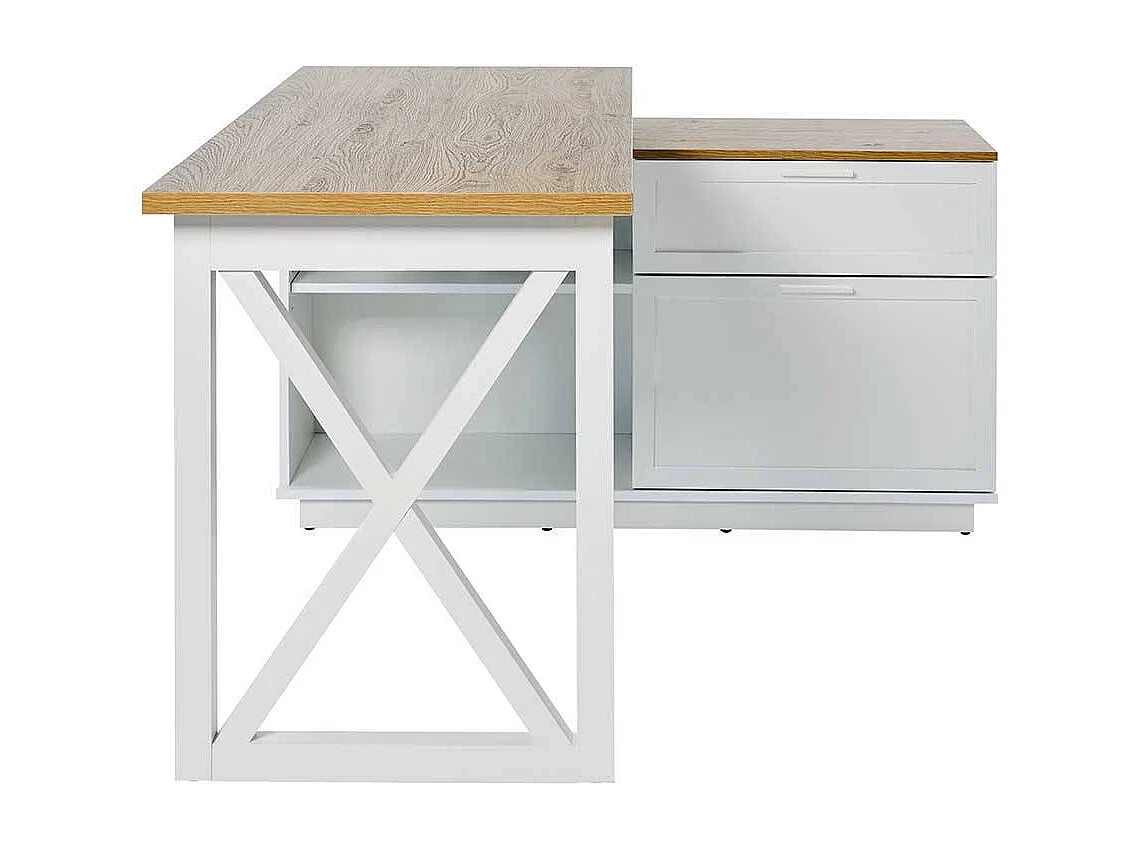 Jugendschreibtisch Eckschreibtisch im Landhausstil 150 cm breit