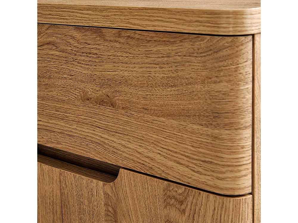 Eckbürotisch Schreibtisch in Eichefarben mit Seitenregalen