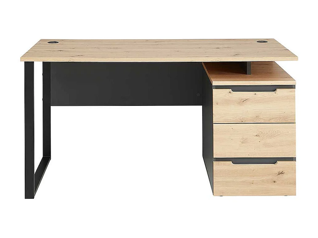 Computer Schreibtisch mit Schubladen in modernem Design 150 cm breit
