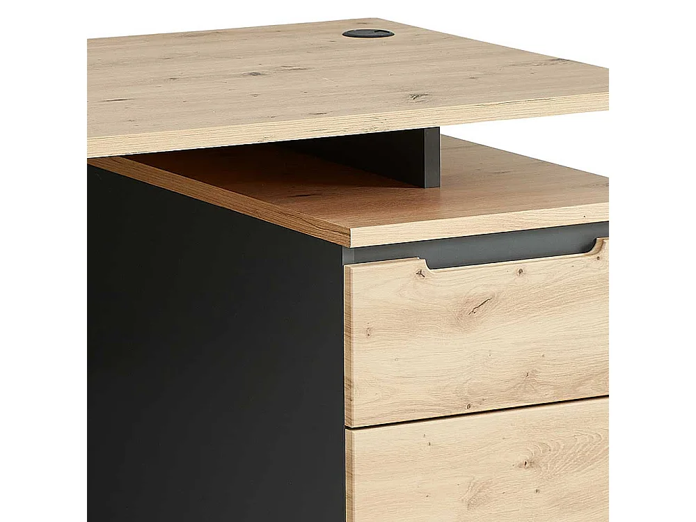 Computer Schreibtisch mit Schubladen in modernem Design 150 cm breit