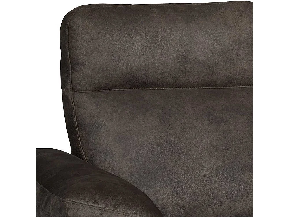 Relaxcouch in Braun Microfaser modern